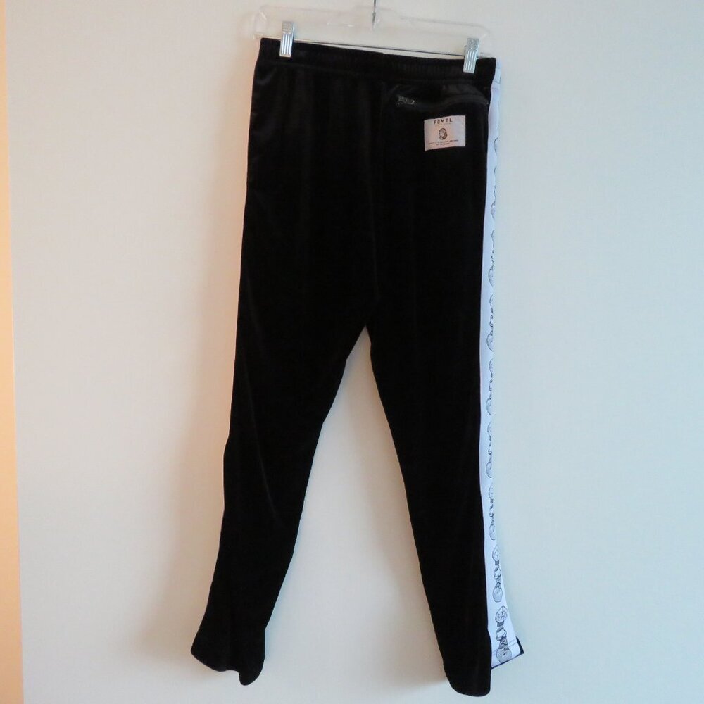 FDMTL X BILLIONAIRES BOY CLUB Black Velour Velvet Track Pants Street Mens Sz S - Picture 13 of 16